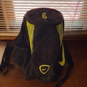 Nike Volt and Black Soccer Athletic Backpack
